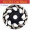 Wholesale 5'' Cyclone Diamond Sintered Grinding Cup Wheels | 125mm Strange Shape Concrete Granite Marble Grind Discs Thicken Segments